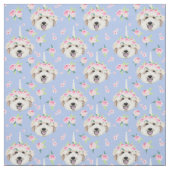 Golden Doodle Blume Stoff (Muster)