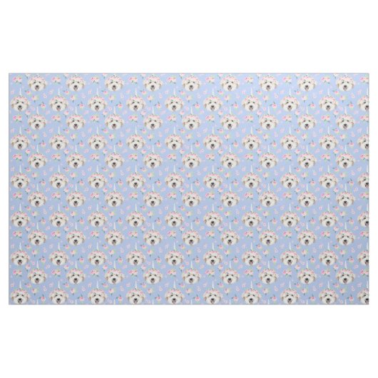 Golden Doodle Blume Stoff (Fat Quarter (45,7 x 55,9 cm))