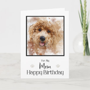 Golden Doodle Cavapoo Happy Birthday Mama Karte