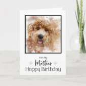Golden Doodle Cavapoo Happy Birthday Mother Karte (Vorderseite)