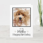 Golden Doodle Cavapoo Happy Birthday Mother Karte<br><div class="desc">Dieses schöne doodle Gesicht wird den Geburtstag deiner Mutter so viel besonderer machen.</div>