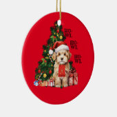 Golden Doodle Christmas Dowl Keramik Ornament (Rechts)