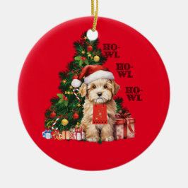 Golden Doodle Christmas Dowl Keramik Ornament
