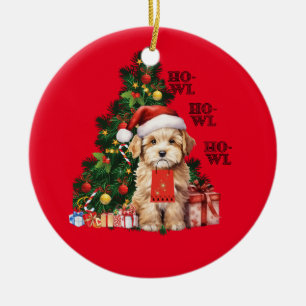 Golden Doodle Christmas Dowl Keramik Ornament