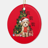 Golden Doodle Christmas Dowl Keramik Ornament (Links)