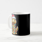 Golden Doodle Christmas Tree Xmas Dog Pajamas Gold Kaffeetasse (Vorderseite Links)