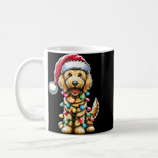 Golden Doodle Christmas Tree Xmas Dog Pajamas Gold Kaffeetasse (Links)