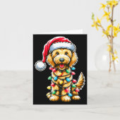 Golden Doodle Christmas Tree Xmas Dog Pajamas Gold Karte (Gelbe Blume)