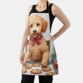 Golden Doodle Decorating Christmas Cookies Schürze (InSitu)