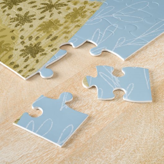 Golden Doodle Dog Flower Puzzle (Seite)