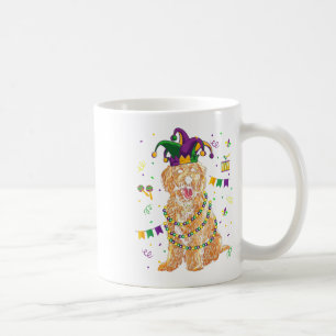 Golden Doodle Dog Lover Niedlich Mardi Gras Carniv Kaffeetasse