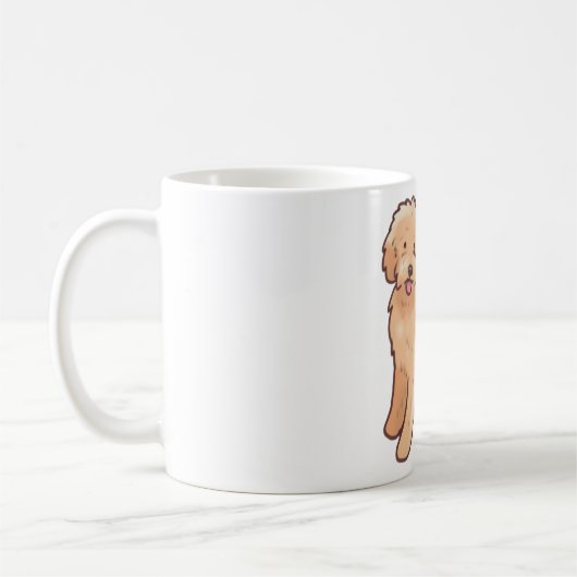 Golden doodle dog Magic Kaffeetasse (Links)