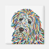 Golden Doodle Dog Magnet (Vorne)