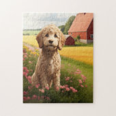 Golden Doodle dog Puzzle (Vertikal)