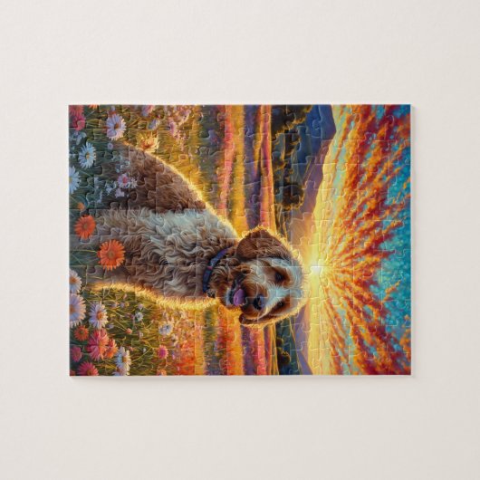 Golden Doodle dog Puzzle (Horizontal)