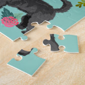 Golden Doodle Dog Vintag Florals Puzzle (Seite)
