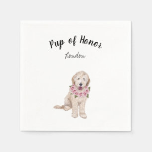 Golden Doodle Doodle Cocktail Napkins Serviette
