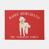 Golden Doodle Doodle Weihnachten Fußmatte (Vorderseite)