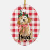 Golden Doodle Doodle Weihnachten Keramik Ornament (Vorne)