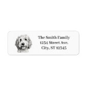 Golden Doodle Family Dog Address Return (Vorne)