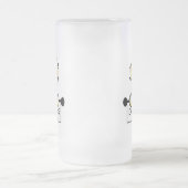 Golden Doodle Fan Mattglas Bierglas (Mittel)