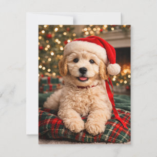 Golden Doodle Feiertagskarte