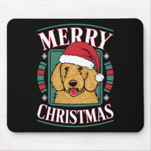 Golden Doodle Frohe Weihnachten Weihnachten Weihna Mousepad