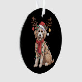 Golden Doodle Gorgeous Reindeer Christmas Tree  Ornament (Vorderseite)
