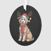 Golden Doodle Gorgeous Reindeer Christmas Tree  Ornament (Vorderseite)