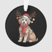 Golden Doodle Gorgeous Reindeer Christmas Tree  Ornament (Vorderseite)