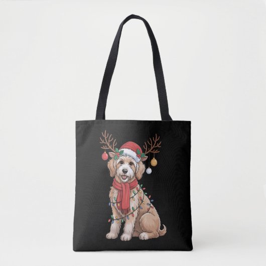 Golden Doodle Gorgeous Reindeer Christmas Tree Tasche (Vorderseite)