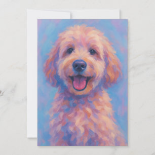 Golden Doodle Grußkarte - Leere Innenseite Einladung