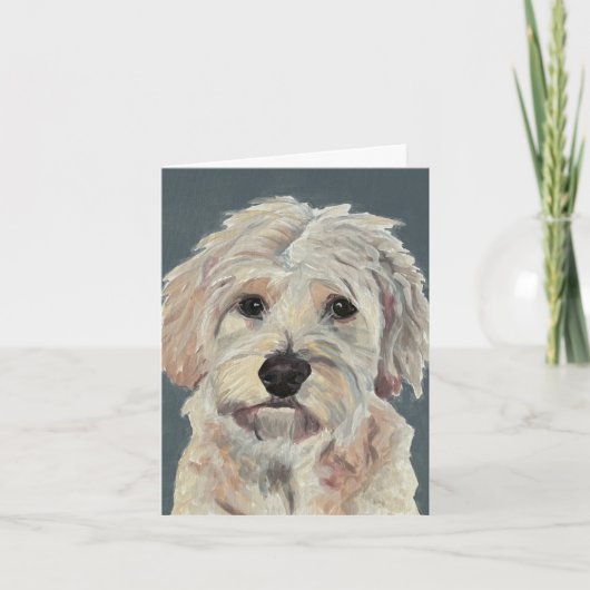 Golden Doodle handbemalt auf Can vas (Vorderseite)