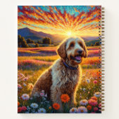 Golden Doodle Hund Notizblock (Rückseite)