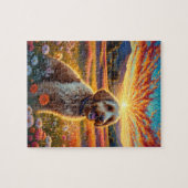 Golden Doodle Hund Puzzle (Horizontal)