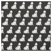 Golden Doodle Hund Silhouette Haustier Aussie Stoff (Muster)