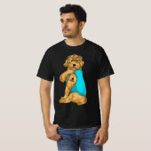 Golden Doodle I Liebe Vater Tattoo Apparel, Hund V T-Shirt (Vorne ganz)