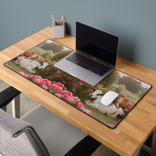 Golden Doodle Kuh Schreibtischunterlage (Büro 2)
