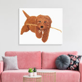 Golden Doodle  Leinwanddruck (Insitu (Wohnzimmer))
