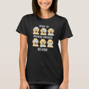 Golden Doodle Maske Ed My Way 100 Tage Lehrer Jung T-Shirt