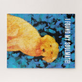 Golden doodle, mein Seelenverwandter! Puzzle (Horizontal)