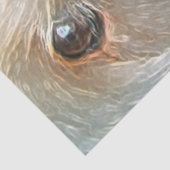 Golden Doodle mit großer schwarzstreunender Nase T Seidenpapier (Detail)