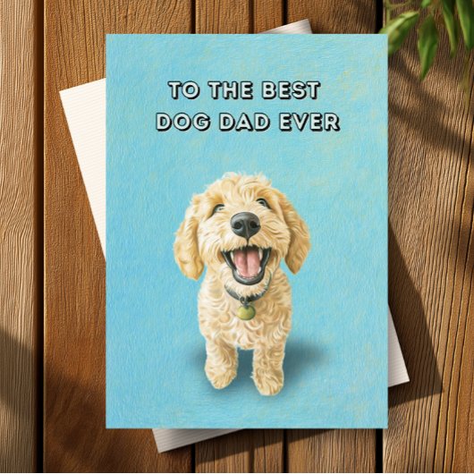 Golden Doodle Niedlich Happy Der beste Vater Vater Karte