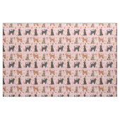Golden Doodle niedlicher Kaffeeliebhaber Rosa Stoff (Fat Quarter (45,7 x 55,9 cm))