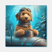 Golden Doodle Ocean Explorer Magnet (Vorne)