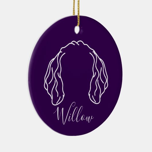 Golden Doodle Ornament (Om Logo) (Rechts)