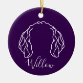 Golden Doodle Ornament (Om Logo) (Vorne)