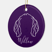 Golden Doodle Ornament (Om Logo) (Links)