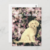 Golden Doodle Postkarte (Vorne/Hinten)