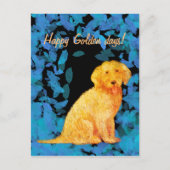 Golden Doodle Postkarte (Vorderseite)